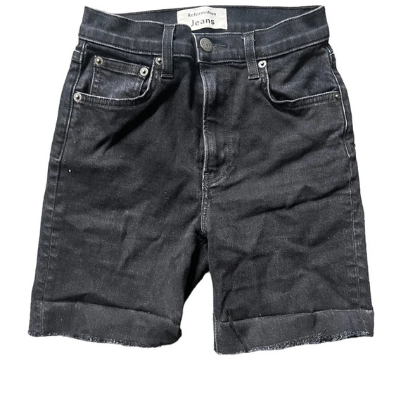 Reformation Black Shorts, size 24 - Picture 1 of 6